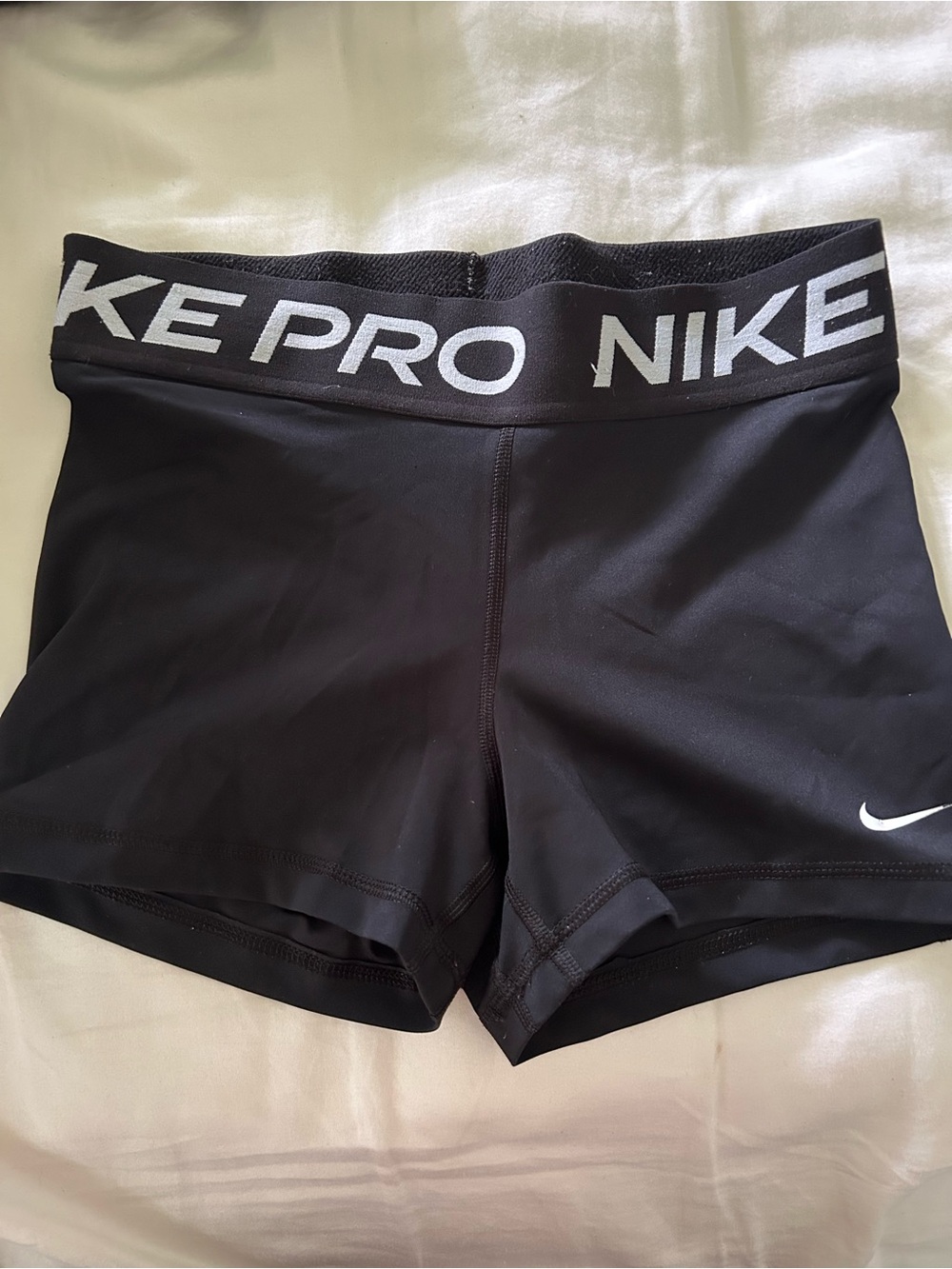 Nike Black Pro Training Bike Shorts with Branded Waistband